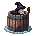 Wizard Embarked in Wooden Barrel